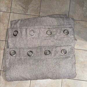 SunSmart Gray Curtain Panel with Grommets